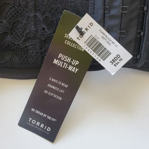Torrid Push Up Multi-Way Lace Bra Size 38DD - Picture 4 of 5